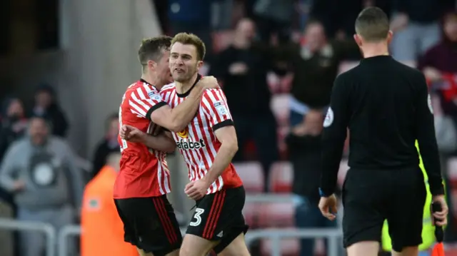 Callum McManaman celebrates Sunderland's equaliser