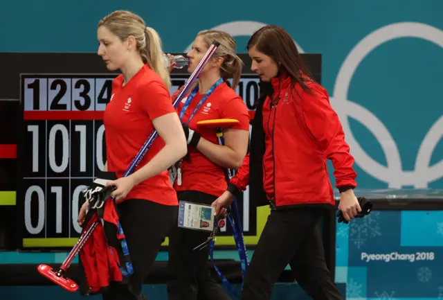 GB women's curlers dejected after losing out on brnze