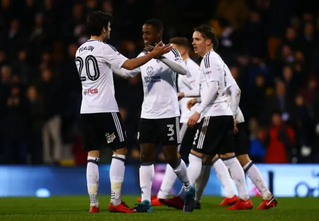 Fulham celebrate a goal