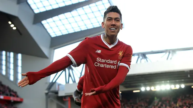 Liverpool's Roberto Firmino