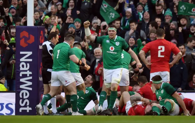 Ireland celebrate