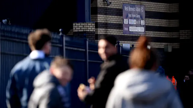 West Brom supporters at Hawthorns