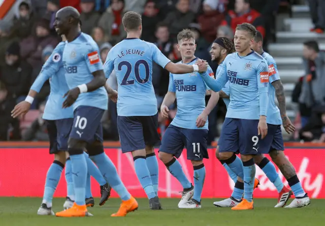 Newcastle celebrate