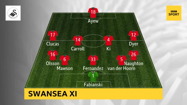 Swansea line up graphic