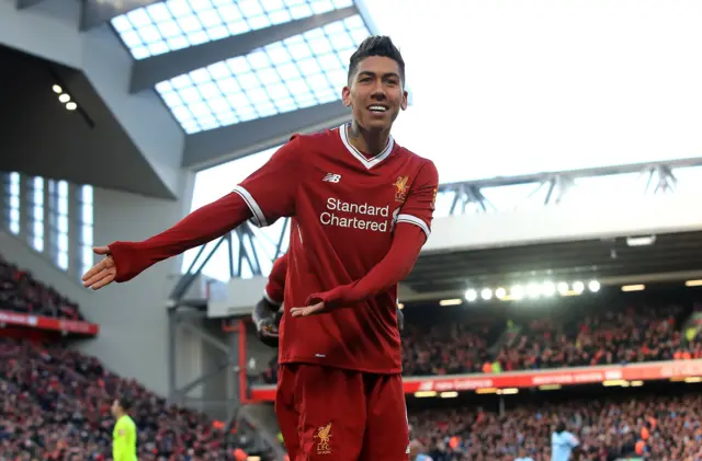 Liverpool's Roberto Firmino