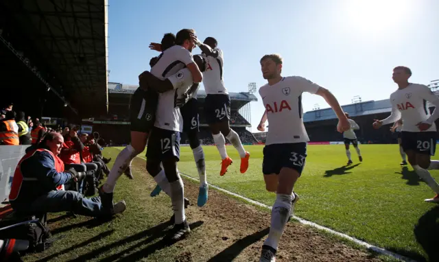 Tottenham celebrate