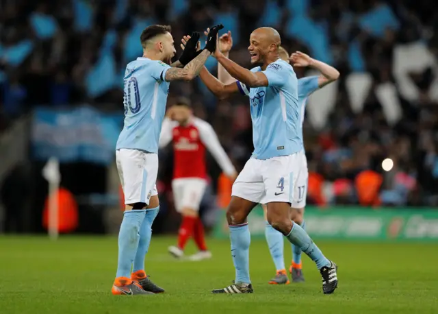 Manchester City celebrate