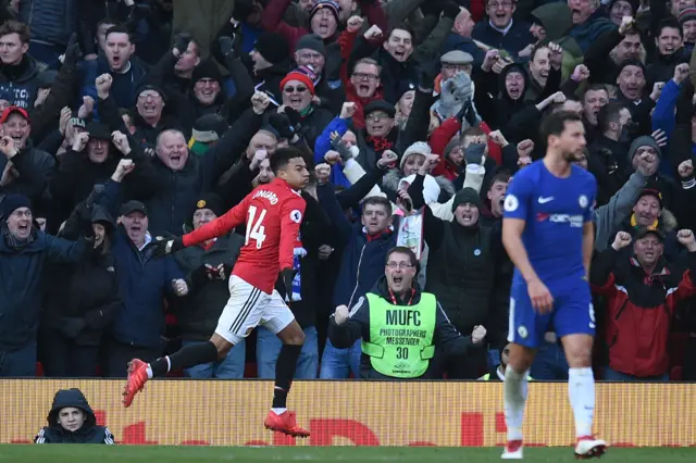 Jess Lingard celebrates