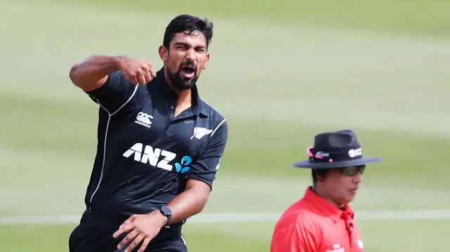 Ish Sodhi of New Zealand