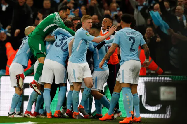 Manchester City celebrate