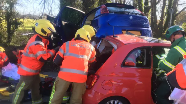 Trinity car crash