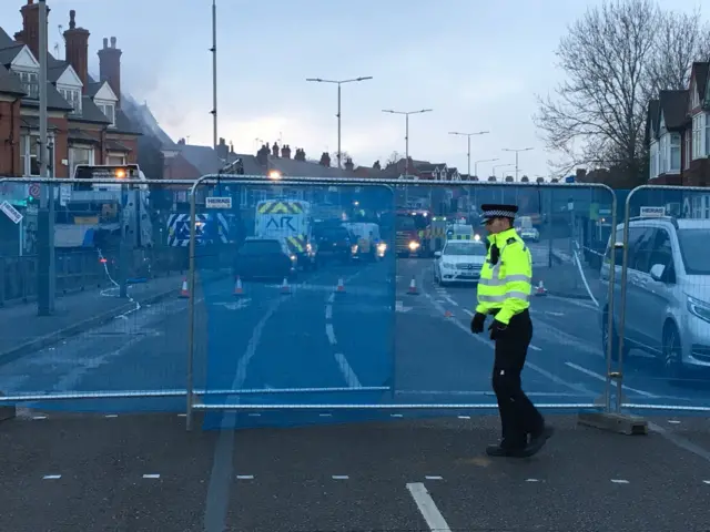 Hinckley Road cordon