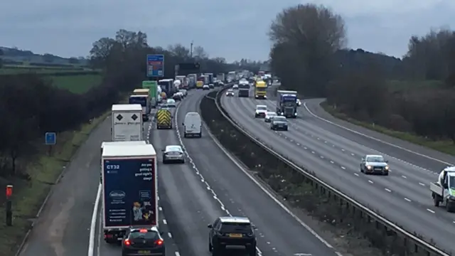 M6 traffic at Stafford