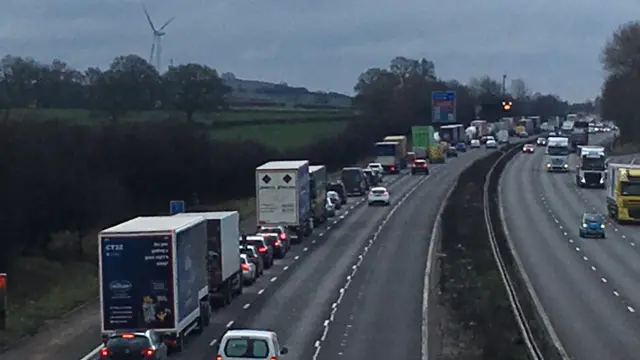 M6 in Staffordshire