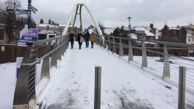 boston bridge snow