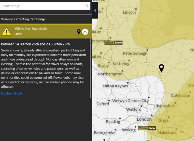 Met Office weather map