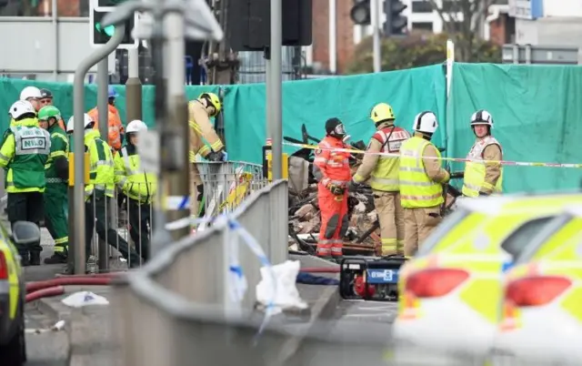 Emergency services on Hinckley Road