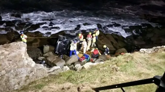 Portland Bill car plunge