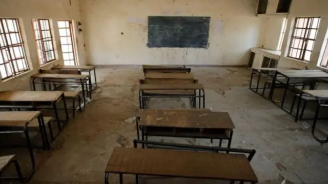 Empty classroom