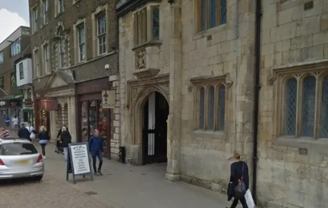 Street outside Cafe Rene in Gloucester