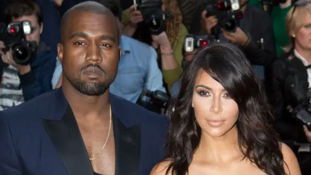Kanye West and Kim Kardashian West