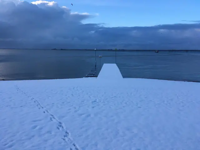 Southend with snow