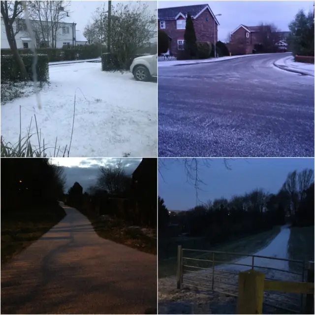 snow collage