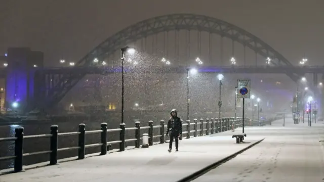 Snow on the Quayside