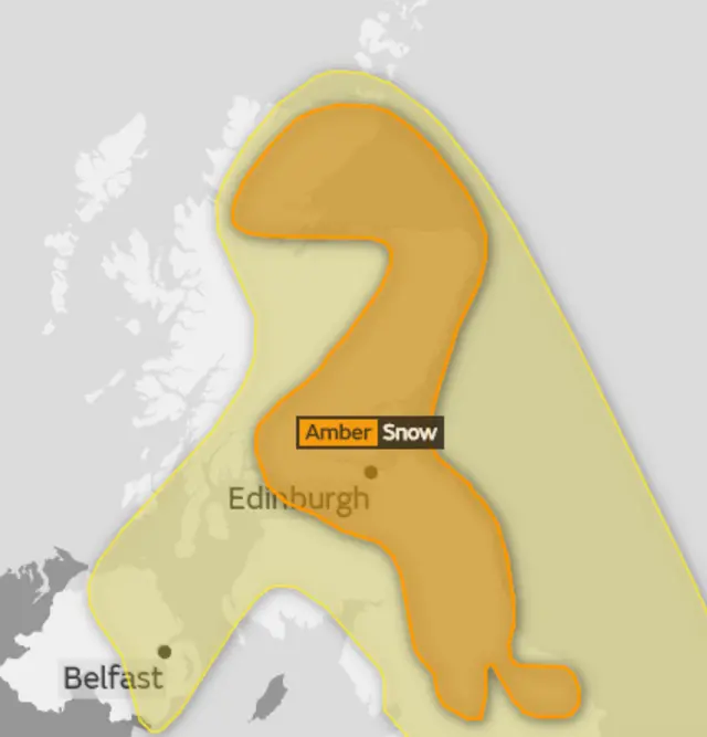 Met Office weather warning map