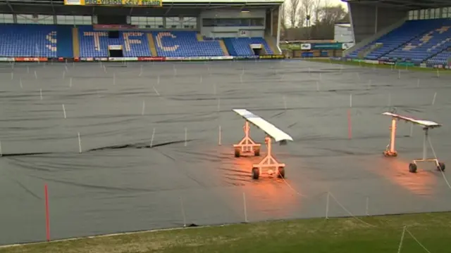 Covers on at Shrewsbury Town ahead of Checkatrade Tropy semi final