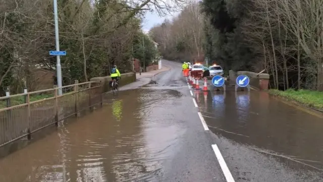 Topsham Road repairs. Pic: Topsham Road