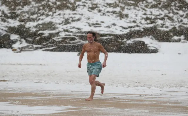 Man on beach