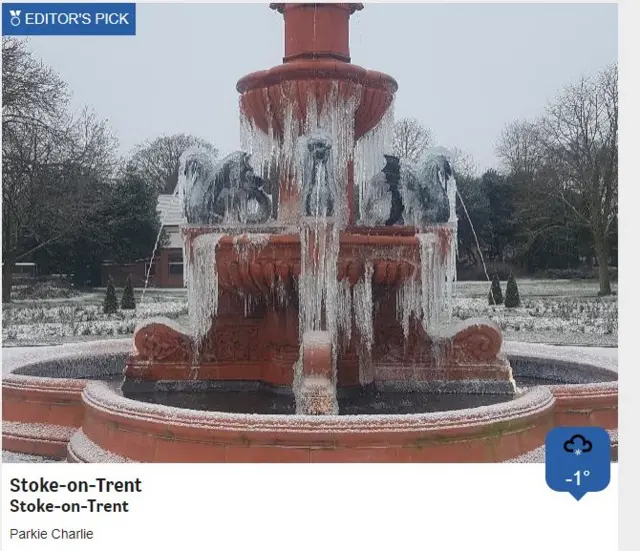 Frozen fountain