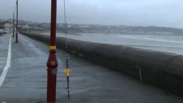 Jersey sea wall