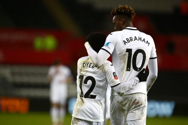 Nathan Dyer and ammy Abraham