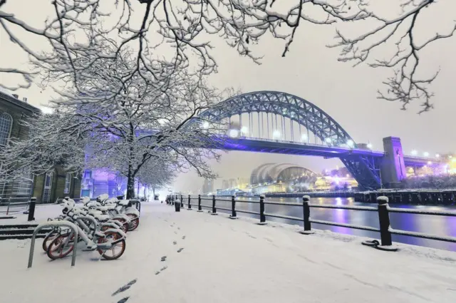 Snow in Newcastle