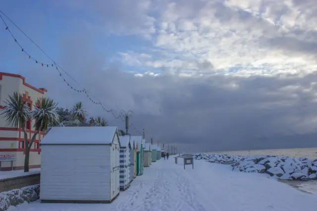 Felixstowe in the snow