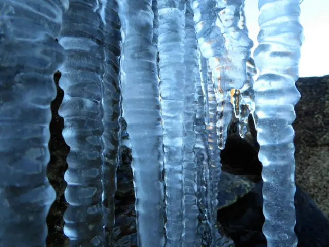 Portheras Cove icicles