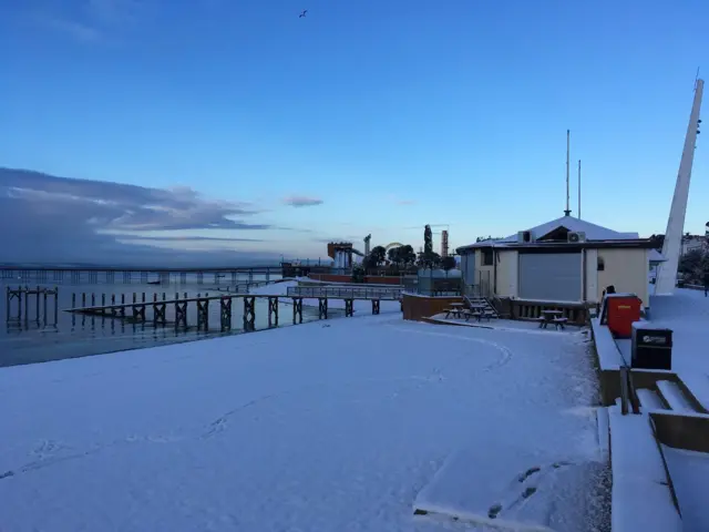 Southend with snow