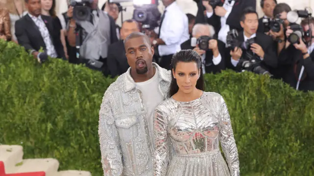 Kanye West and Kim Kardashian West