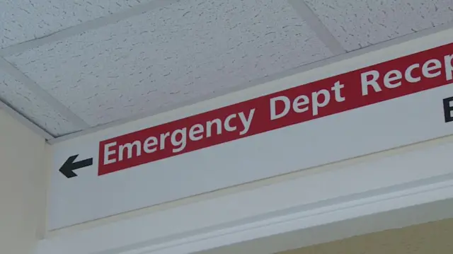 Emergency department sign