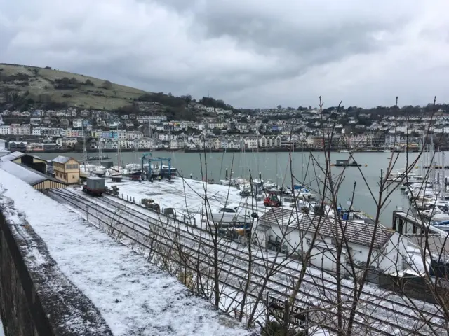 Snow in Kingswear