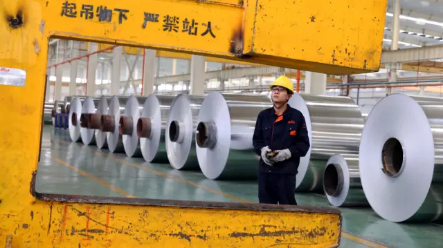 Chinese steel workers