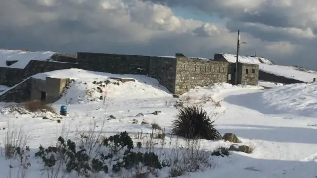 Alderney in the snow