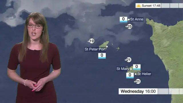 Alex Osborne presents the Channel Islands weather forecast
