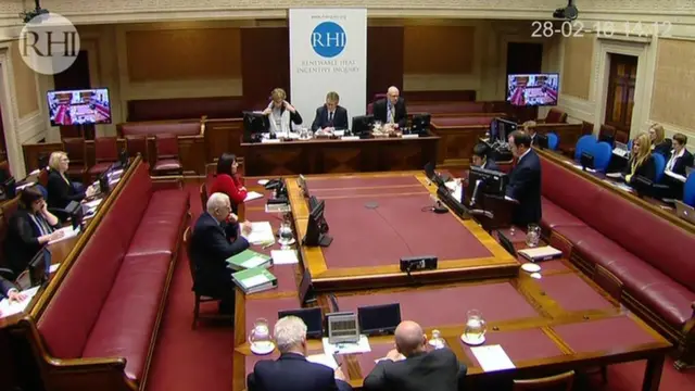 Long shot of inquiry in session