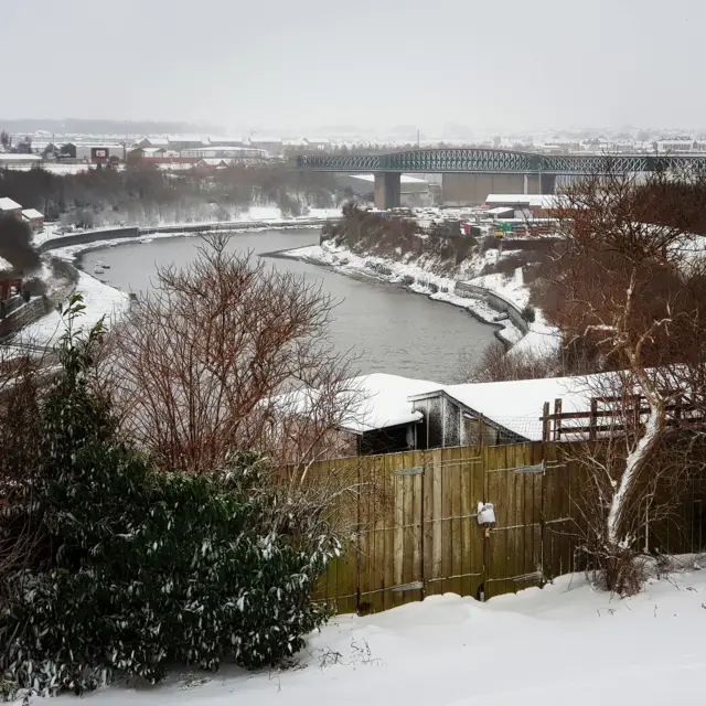 Snow on the River Wear