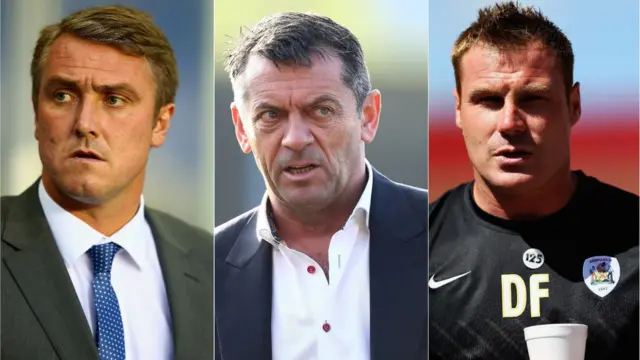 Lee Clark, Phil Brown and David Flitcroft