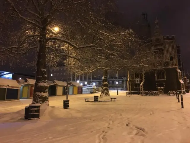 Norwich in the snow