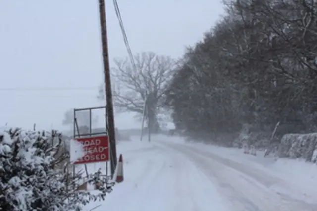 Road closed